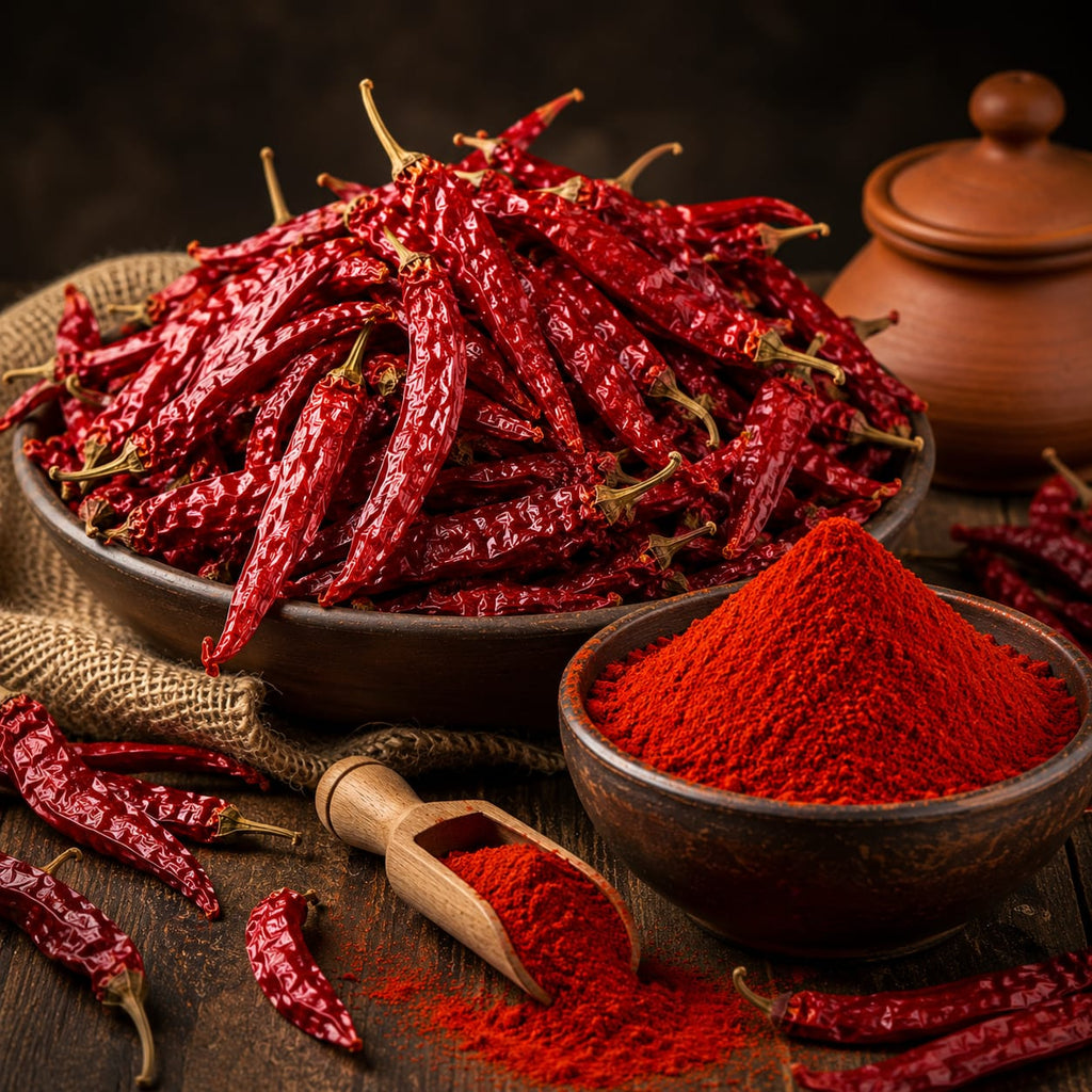 Kashmiri chilly powder/പിരിയൻ  മുളകുപൊടി